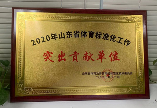 熊猫体育中国获得山东省体育及体育用品尺度化技术委员会“突出孝敬单元”证书 熊猫体育中国获得山东省体育及体育用品尺度化技术委员会“突出孝敬单元”证书